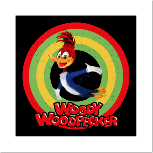 Woody Woodpecker Circle Style Posters and Art